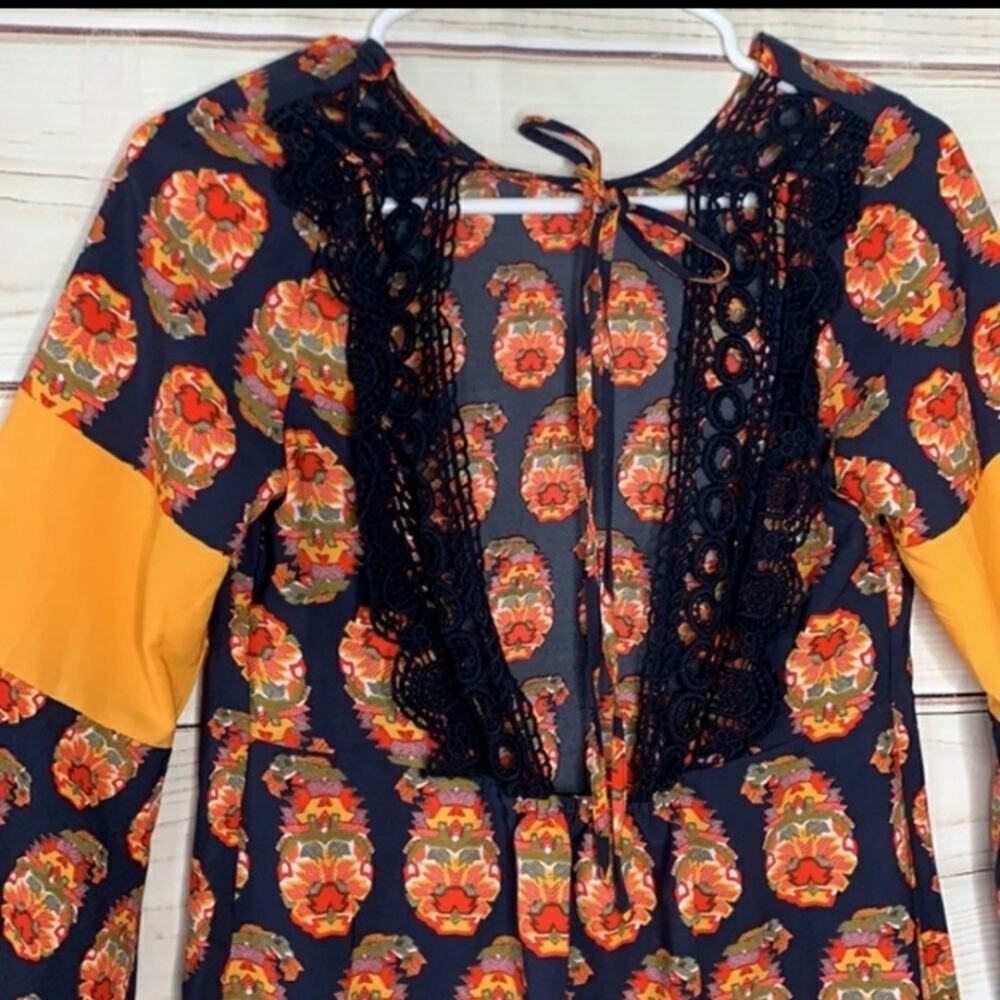 Gianni Bini Bell Sleeve Boho Dress - Picture 3 of 8